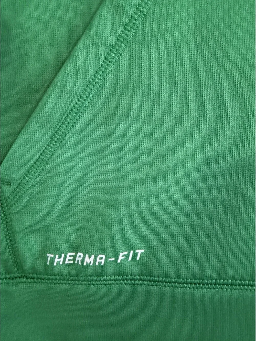 Nike Therma-FIT Pullover Hoodie - Green & White Men’s Large Athletic Sweatshirt